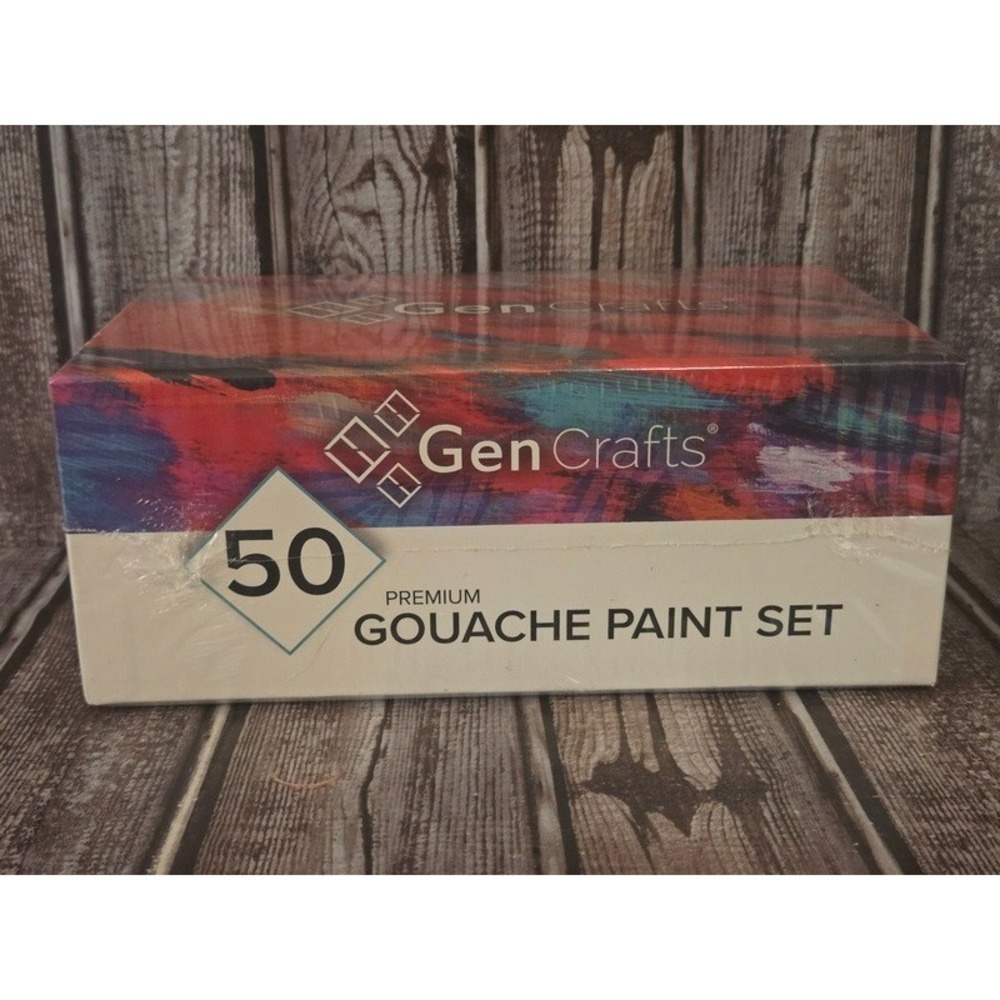 GenCrafts Gouache Paint Set 50 Premium Vibrant Colors Tubes 12 ml / 0.406 oz - Picture 3 of 3